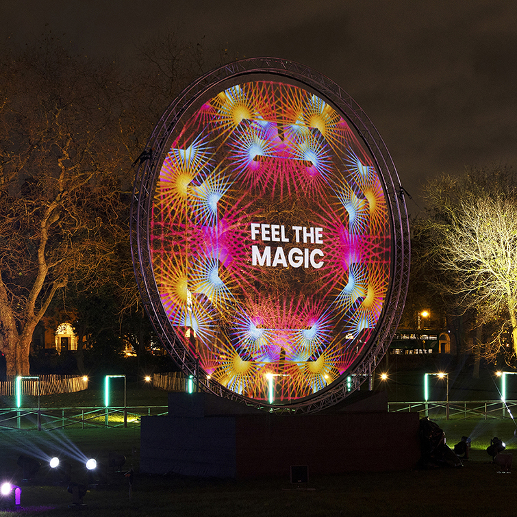 Dublin Winter Lights Merrion Square Park