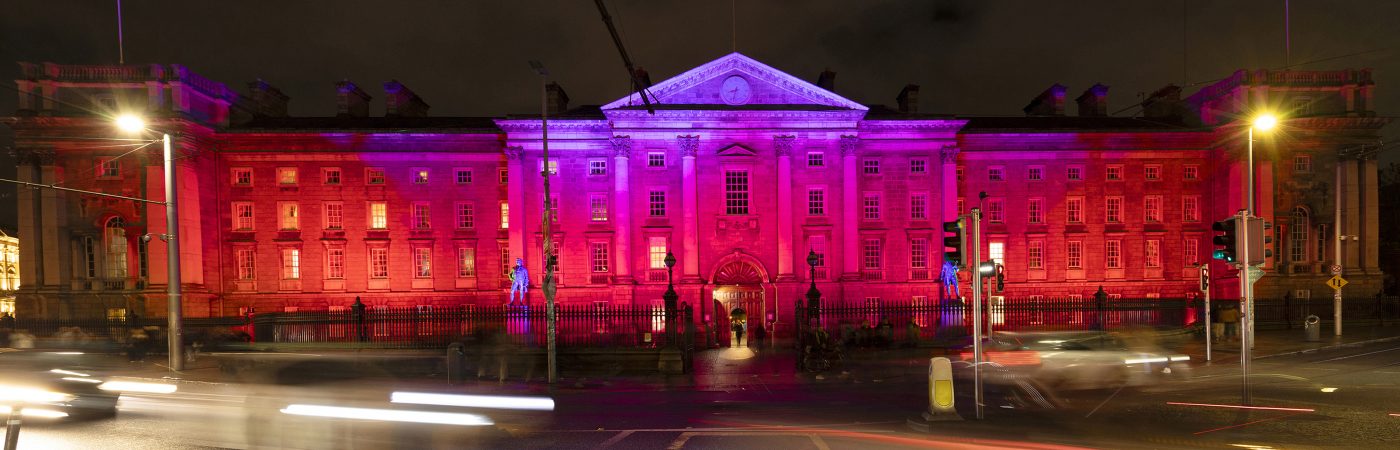 Dublin winter Lights Trinity College Dublin