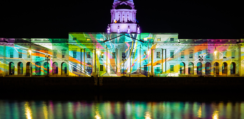 Dublin Winter Lights - Custom House - James Earley